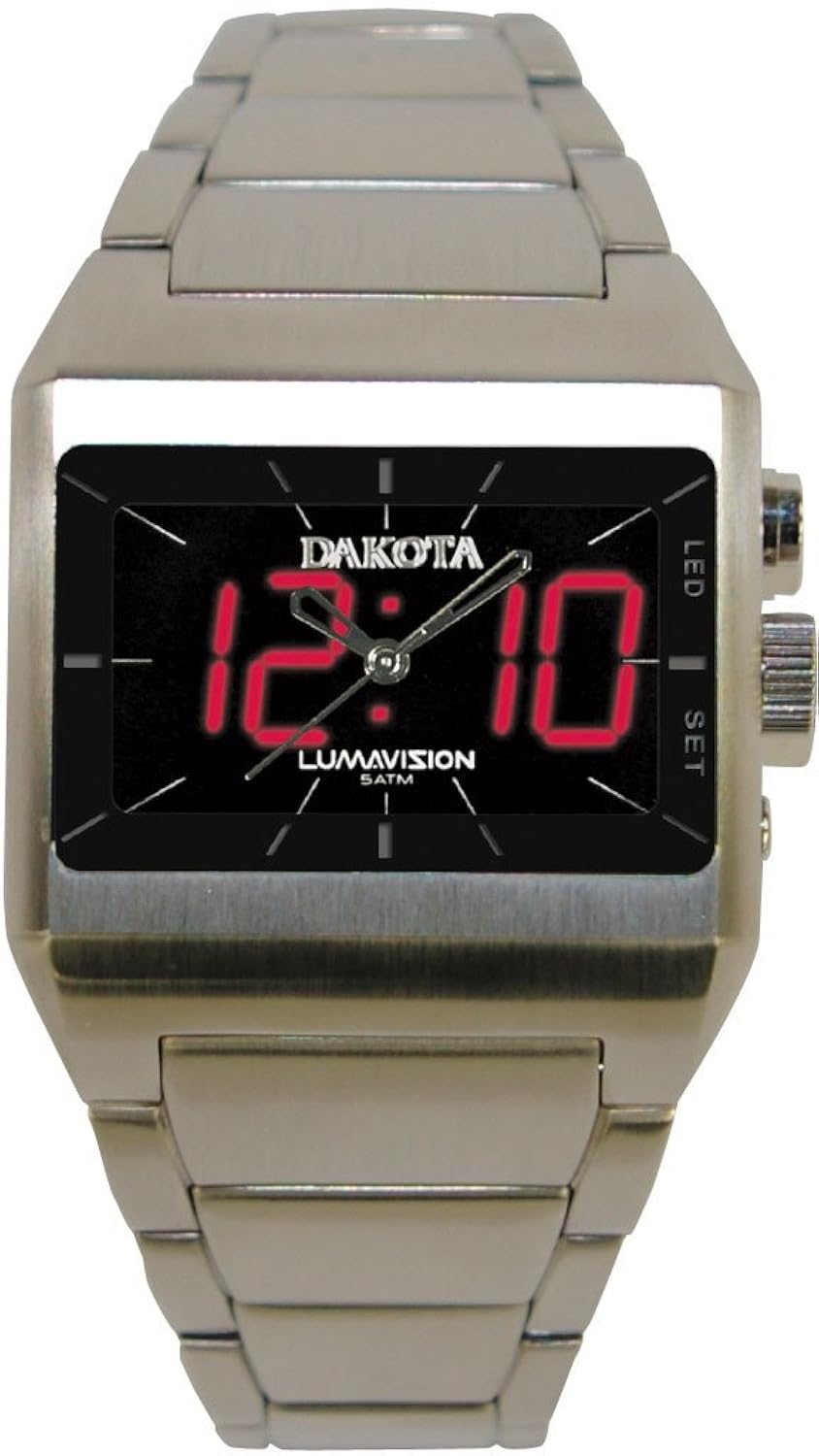 dakota ( ダコタ ) 手表 lunavision dwc-1000 4020bk / led 数码显示